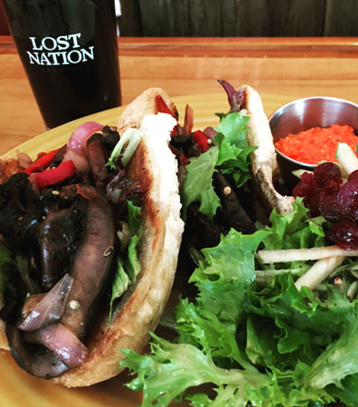 Lost Nation Brewery Vegan food options in Vermont